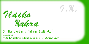 ildiko makra business card